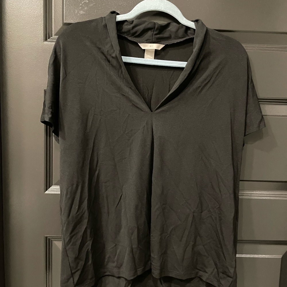 H&M Black V-Neck Blouse